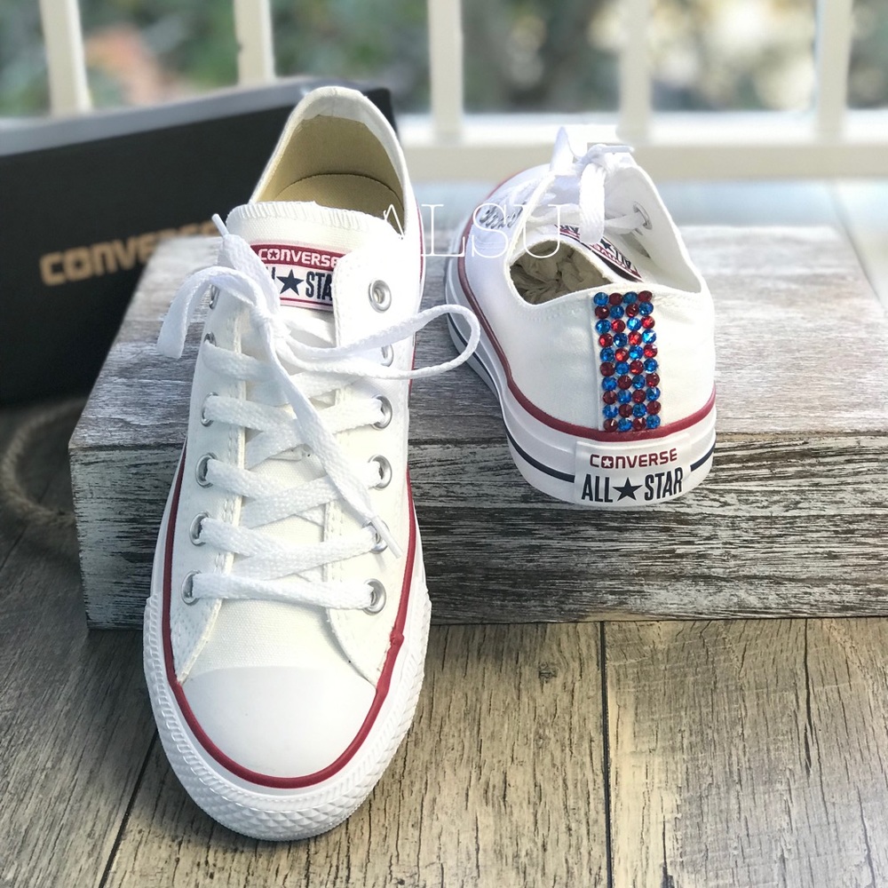 Converse&Cristal Ctas Classic Low Top White W AUTH - Picture 5 of 8